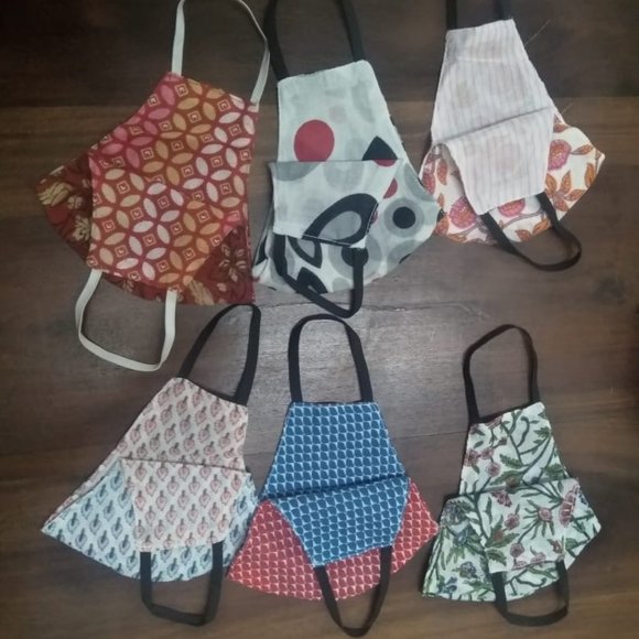 Reusable face masks, Reversible, 100% cotton - Picture 3 of 4